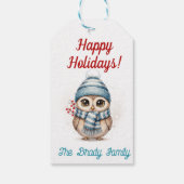 Persoonlijke kerstcadeautag cadeaulabel (Achterkant)