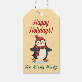 Persoonlijke kerstcadeautag cadeaulabel