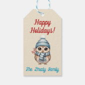 Persoonlijke kerstcadeautag cadeaulabel (Achterkant)