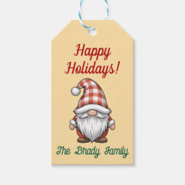 Persoonlijke kerstcadeautag cadeaulabel