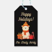 Persoonlijke kerstcadeautag cadeaulabel (Achterkant)