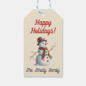 Persoonlijke kerstcadeautag cadeaulabel (Achterkant)