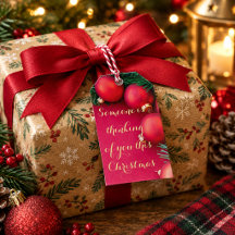 Persoonlijke kerstcadeautags