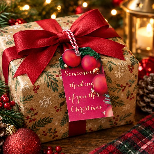 Persoonlijke kerstcadeautags cadeaulabel