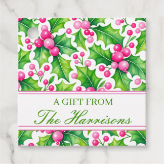 Persoonlijke kerstcadeautags, Kerstcadeautag Bedankjes Labels