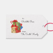 Persoonlijke kerstcadeautags, naamlabels cadeaulabel (Voorkant (Horizontaal))