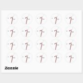 Persoonlijke kerstcadeautags ronde sticker (Vel)