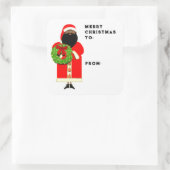 Persoonlijke kerstcadeautags vierkante sticker (Tas)