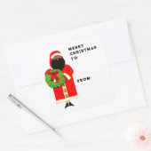 Persoonlijke kerstcadeautags vierkante sticker (Envelop)