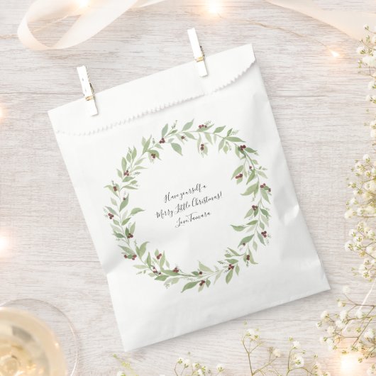 Persoonlijke kerstcadeautas bedankzakje (Geknipt)