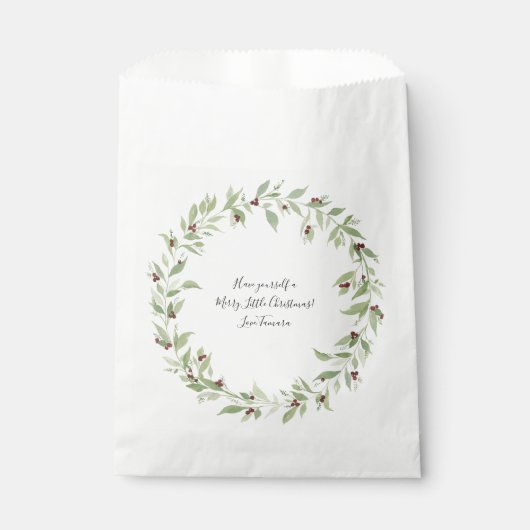 Persoonlijke kerstcadeautas bedankzakje (Voorkant)