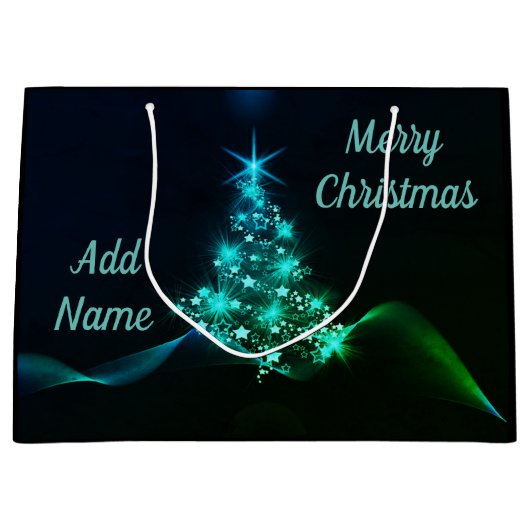  persoonlijke kerstcadeautas groot cadeauzakje (Voorkant)