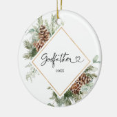 Persoonlijke kerstcadeautjes als Godfather Ornamen Keramisch Ornament (Links)