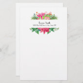 Persoonlijke kerstcadeautjes briefpapier (Voorkant / Achterkant)