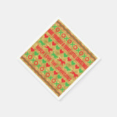 Persoonlijke kerstcadeautjes "FurryKerstmis" Servet (Hoek)