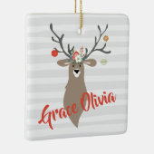 Persoonlijke kerstcadeautjes met Antlers Keramisch Ornament (Rechts)