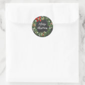Persoonlijke kerstcadeautjes met kerstmis ronde sticker (Tas)