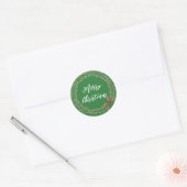 Persoonlijke kerstcadeautjes met kerstmis ronde sticker (Envelop)