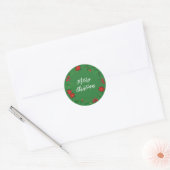 Persoonlijke kerstcadeautjes met kerstmis ronde sticker (Envelop)