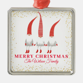 Persoonlijke kerstcadeautjes metalen ornament