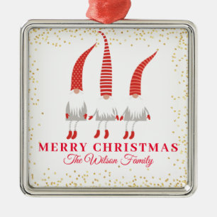 Persoonlijke kerstcadeautjes metalen ornament