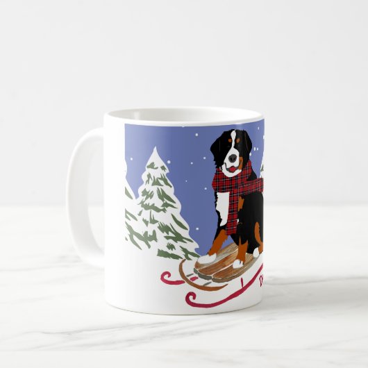 Persoonlijke kerstcadeautjes voor Bernese Mt Dog S Koffiemok (Voorkant links)