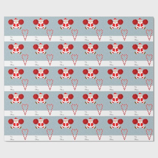 Persoonlijke kerstcadeautjes voor Cheerleader Cadeaupapier (Vlak)