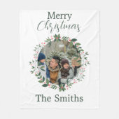 Persoonlijke kerstcadeautjes voor familie fleece deken (Voorkant)