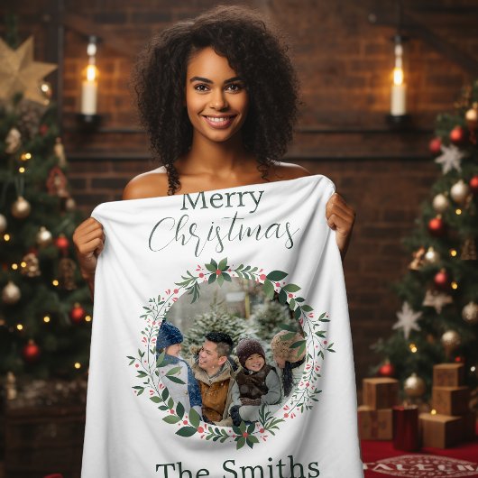 Persoonlijke kerstcadeautjes voor familie fleece deken