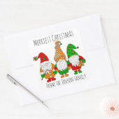 Persoonlijke kerstcadeautjes voor het meest feeste vierkante sticker (Envelop)