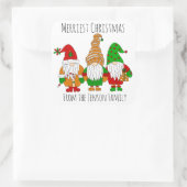 Persoonlijke kerstcadeautjes voor het meest feeste vierkante sticker (Tas)