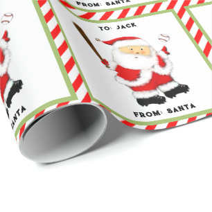 Persoonlijke kerstcadeautjes voor honkbal cadeaupapier