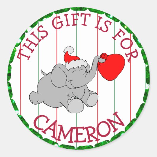 Persoonlijke kerstcadeautjes voor Label op feestda (Voorkant)