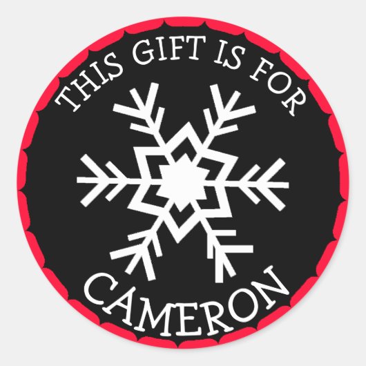 Persoonlijke kerstcadeautjes voor Label op feestda (Voorkant)