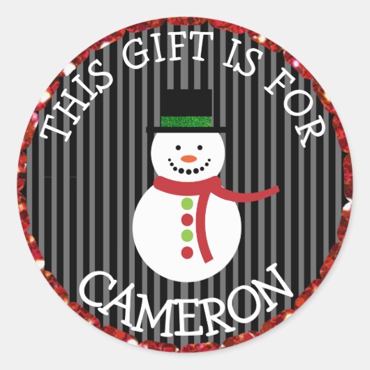 Persoonlijke kerstcadeautjes voor Label op feestda (Voorkant)