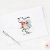 Persoonlijke kerstcadeautjes voor sukkels ronde sticker (Envelop)