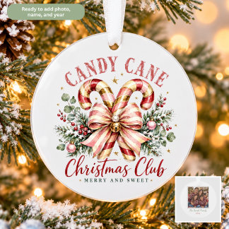 Persoonlijke Kerstclub Kerststok Ornament