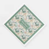 Persoonlijke Kerstdecoratie Pastelgroene Servetten (Hoek)