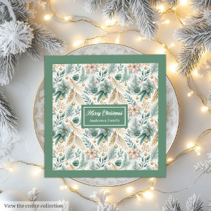 Persoonlijke Kerstdecoratie Pastelgroene Servetten