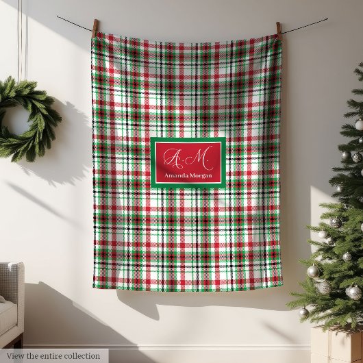 Persoonlijke Kerstdeken Klassiek Plaid Cadeau Fleece Deken