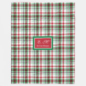 Persoonlijke Kerstdeken Klassiek Plaid Cadeau Fleece Deken (Voorkant)
