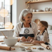 Persoonlijke Kerstdoodle Bakken voor Oma Schort
