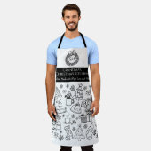Persoonlijke Kerstdoodle Bakken voor Oma Schort (Gedragen)