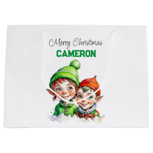Persoonlijke Kerstelfjes Kerstmis Groot Cadeauzakje