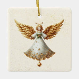 Persoonlijke Kerstengelornament Keramisch Ornament