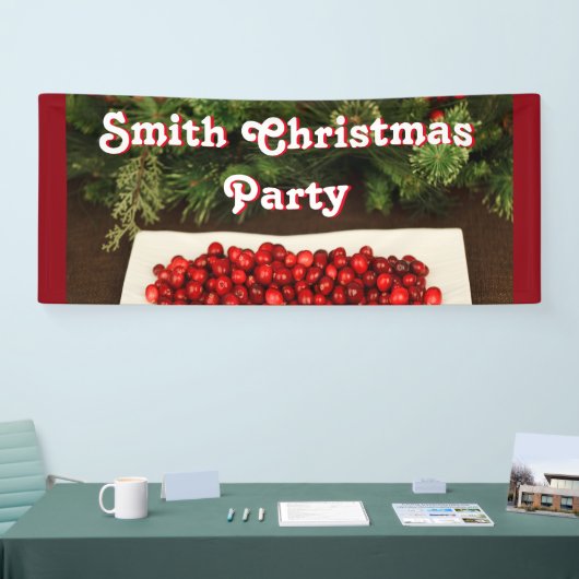 Persoonlijke kerstfeestbanner spandoek (Beurs)
