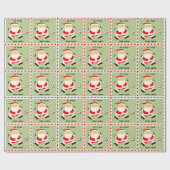 Persoonlijke kerstfeestdag cadeautjes cadeaupapier (Vlak)