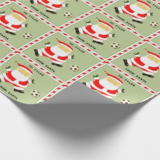 Persoonlijke kerstfeestdag cadeautjes cadeaupapier (Hoek)