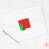 Persoonlijke kerstfeestdag cadeautjes Label sticke (Envelop)