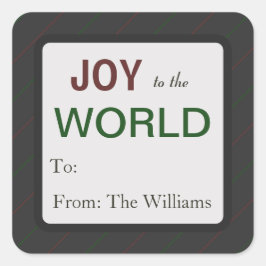 Persoonlijke kerstfeestdag cadeautjes Label sticke